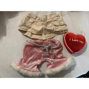 Mixed Lot  build a bear clothes & Heart Cushion